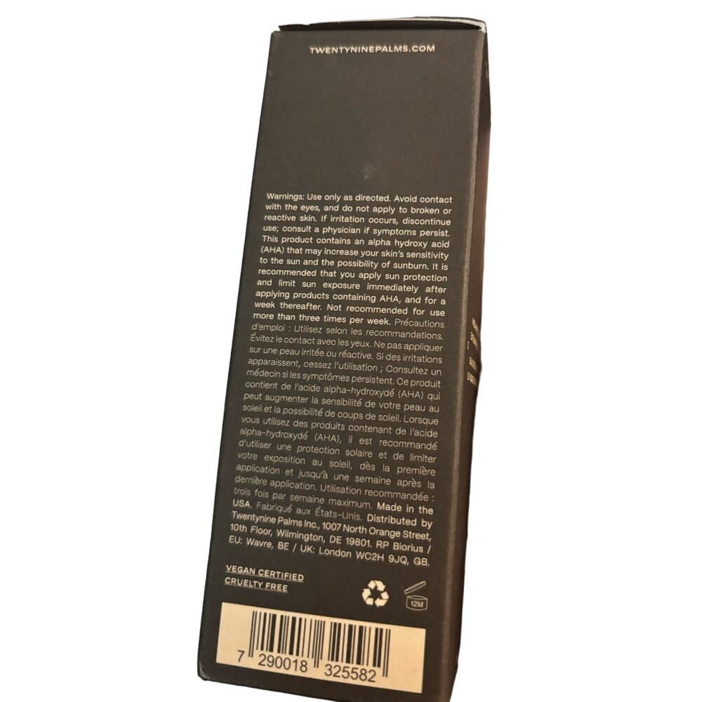 Twenty-Nine Palms Mesa Mystic Facial Exfoliating Solution, NWT - Picture 4 of 5